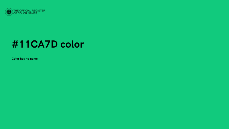 #11CA7D color image