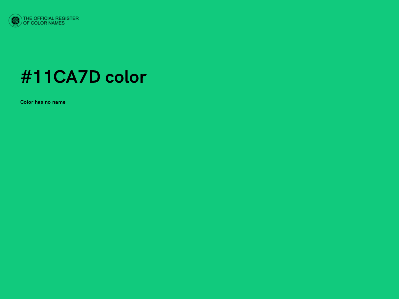 #11CA7D color image