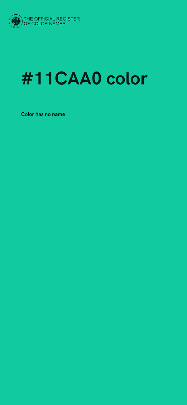 #11CAA0 color image