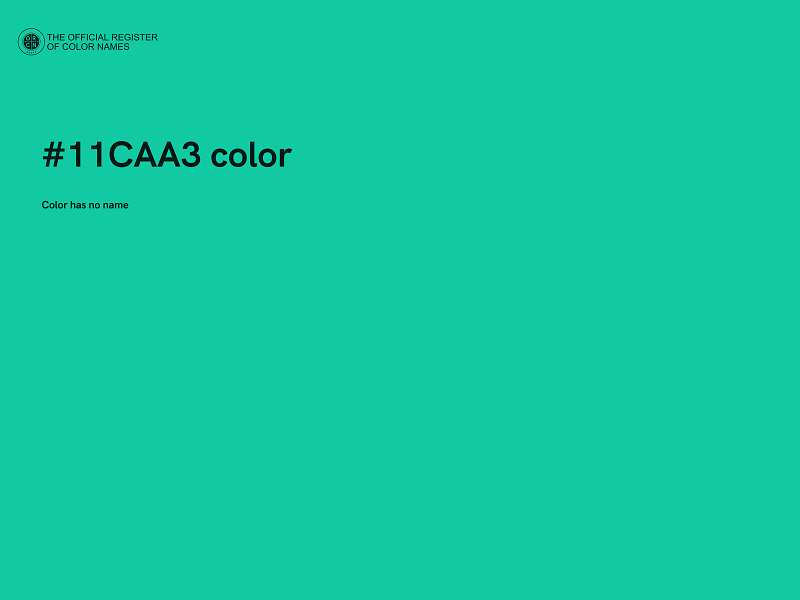 #11CAA3 color image