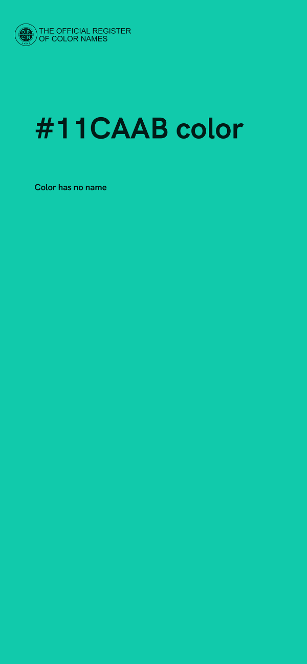 #11CAAB color image