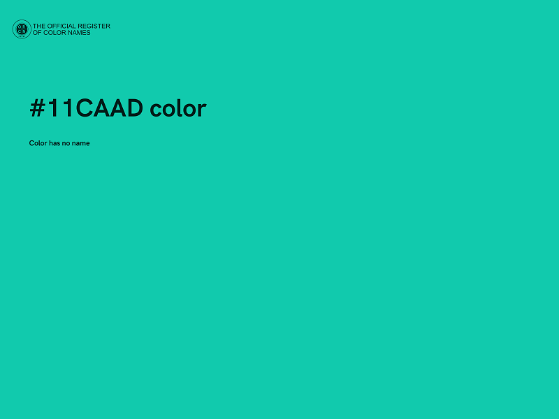 #11CAAD color image