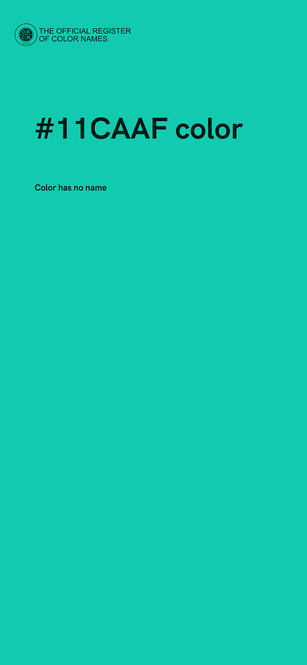 #11CAAF color image