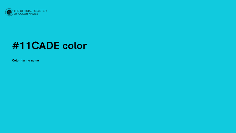 #11CADE color image