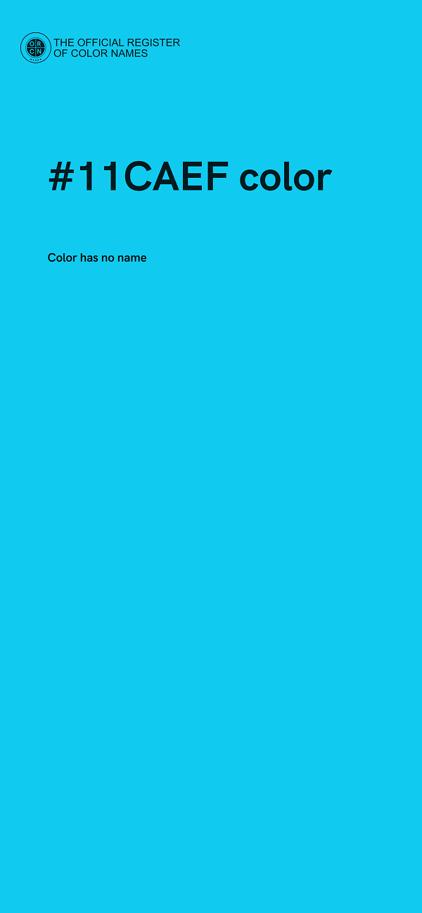 #11CAEF color image