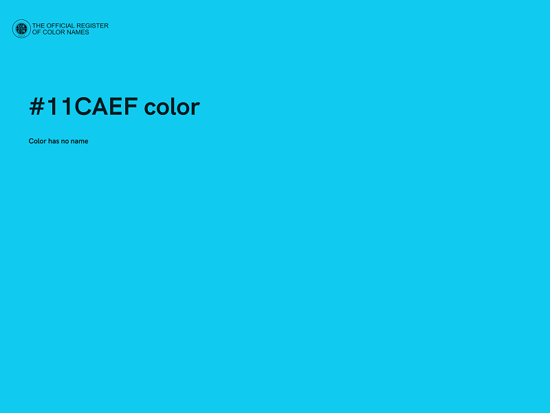 #11CAEF color image