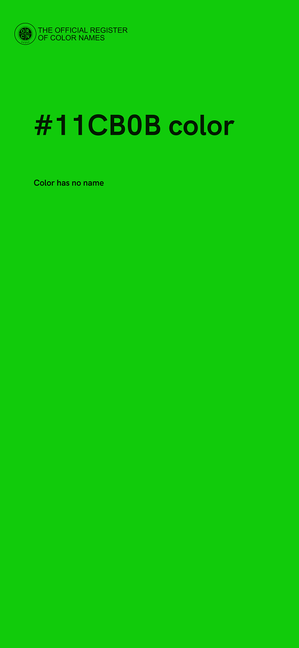 #11CB0B color image