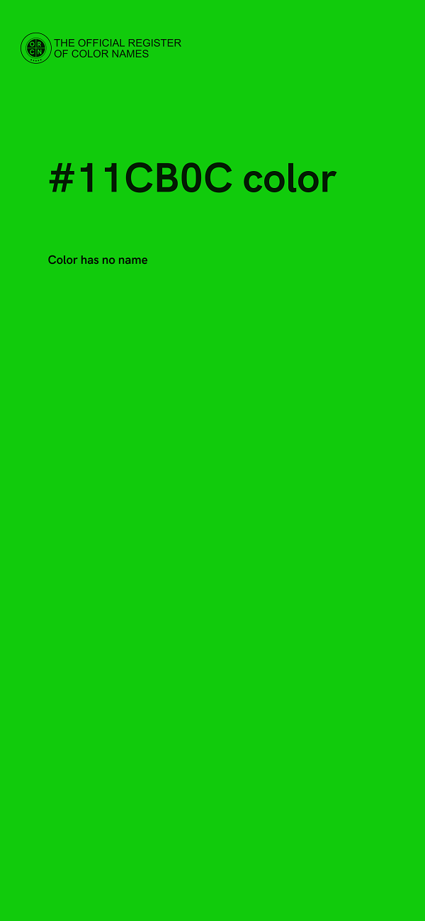 #11CB0C color image
