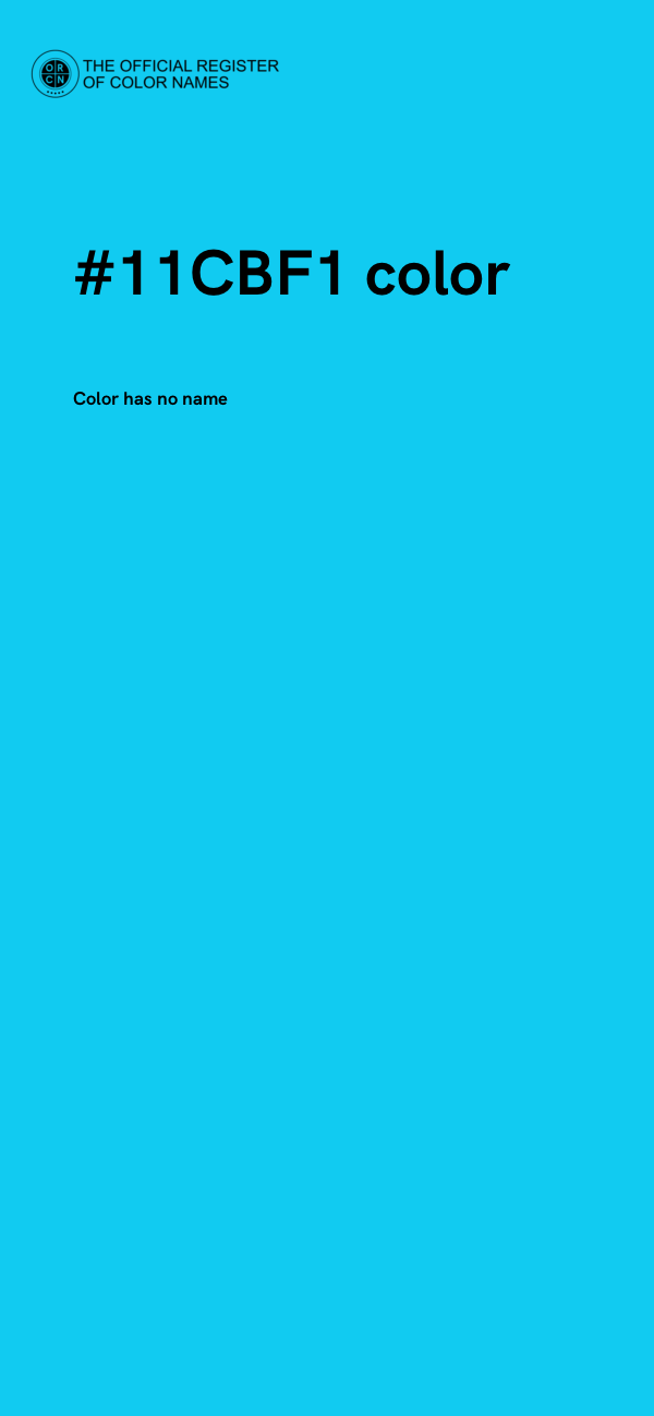 #11CBF1 color image