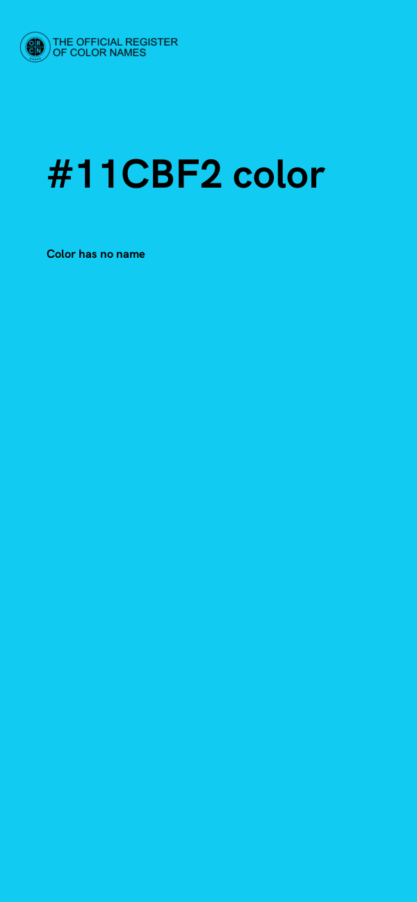 #11CBF2 color image