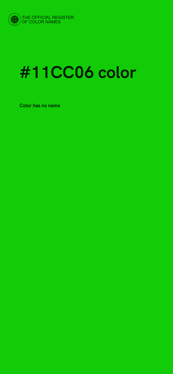 #11CC06 color image