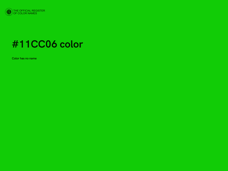 #11CC06 color image