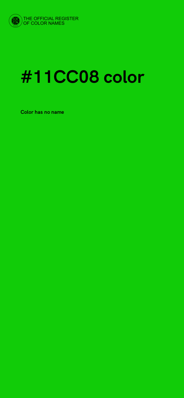#11CC08 color image