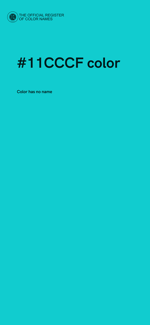 #11CCCF color image