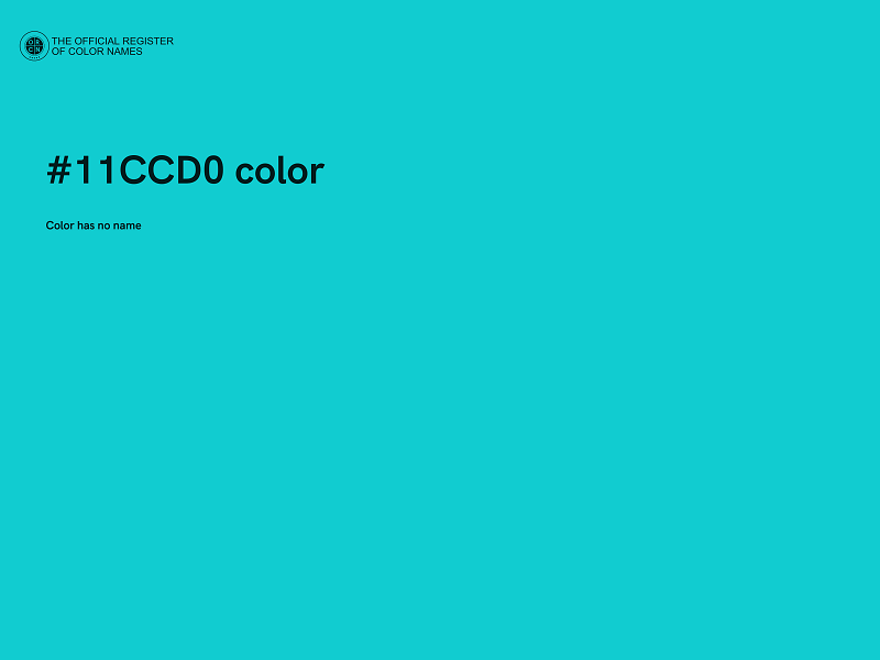 #11CCD0 color image