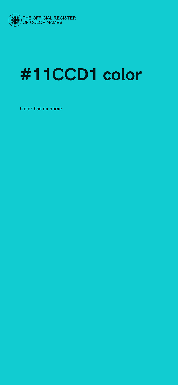 #11CCD1 color image