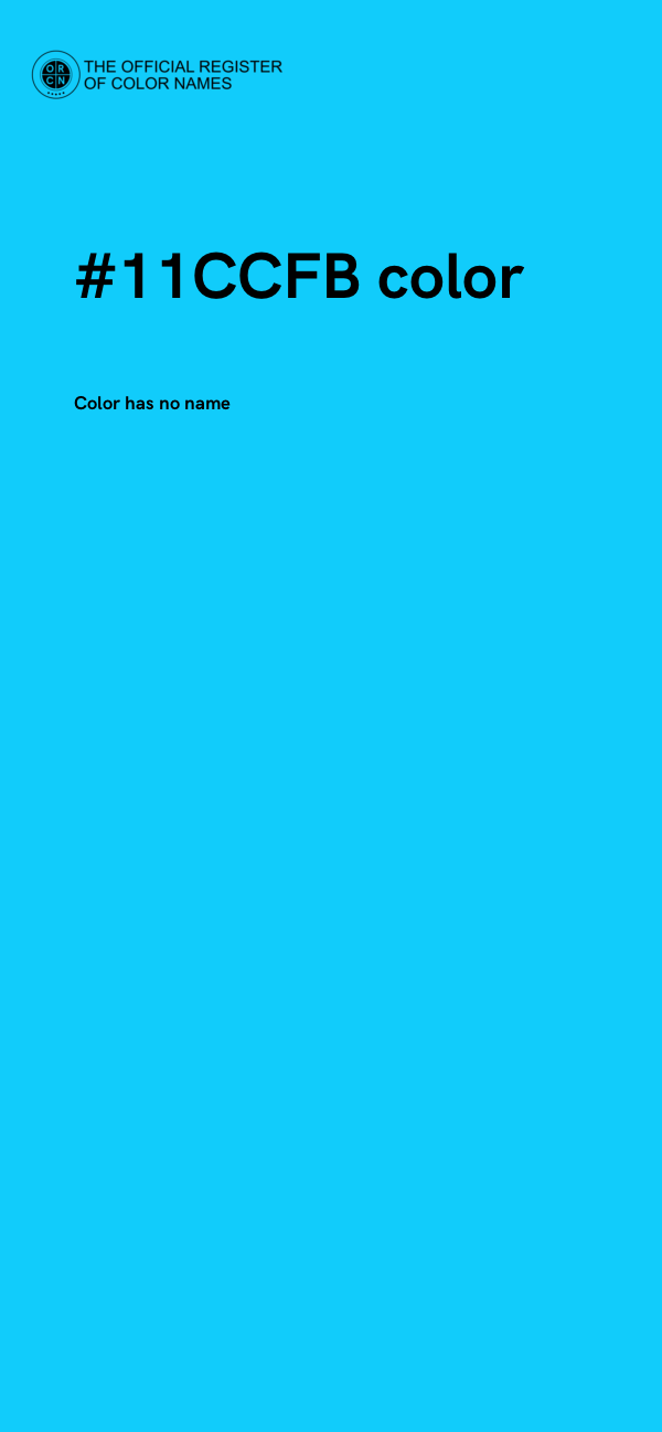 #11CCFB color image