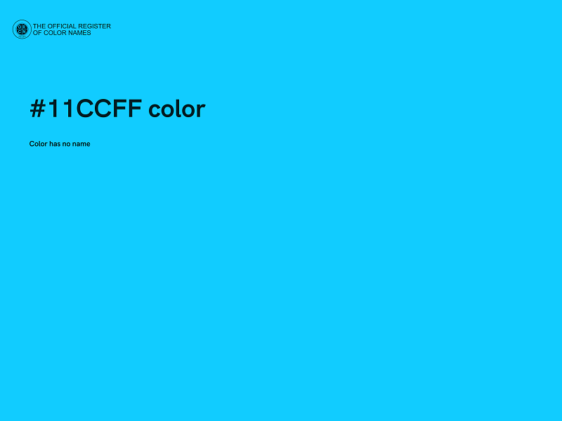 #11CCFF color image