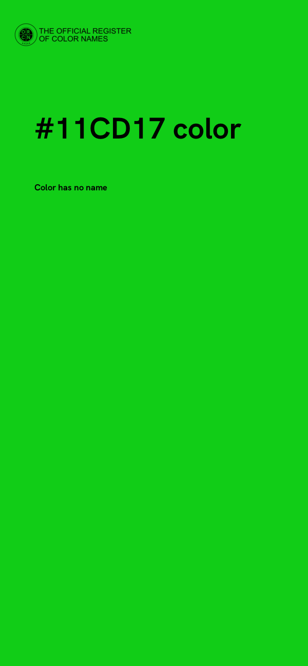 #11CD17 color image