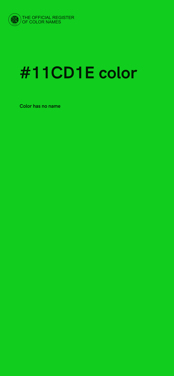 #11CD1E color image