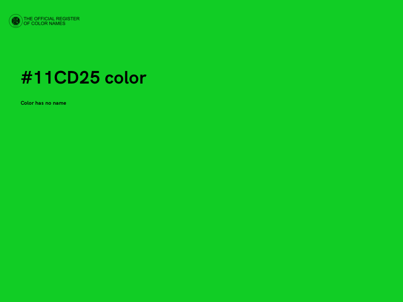 #11CD25 color image
