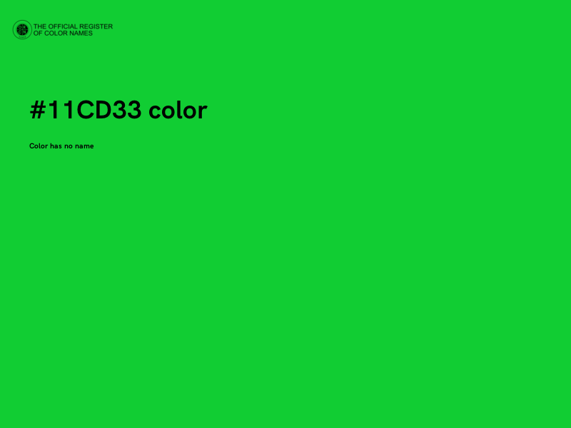 #11CD33 color image