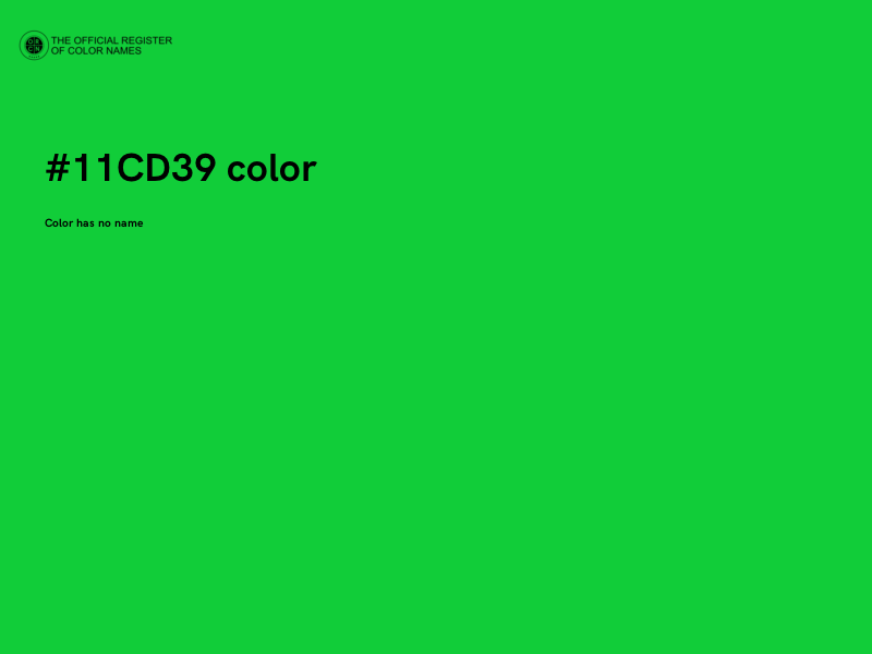 #11CD39 color image