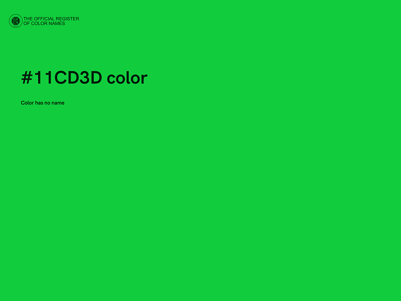 #11CD3D color image