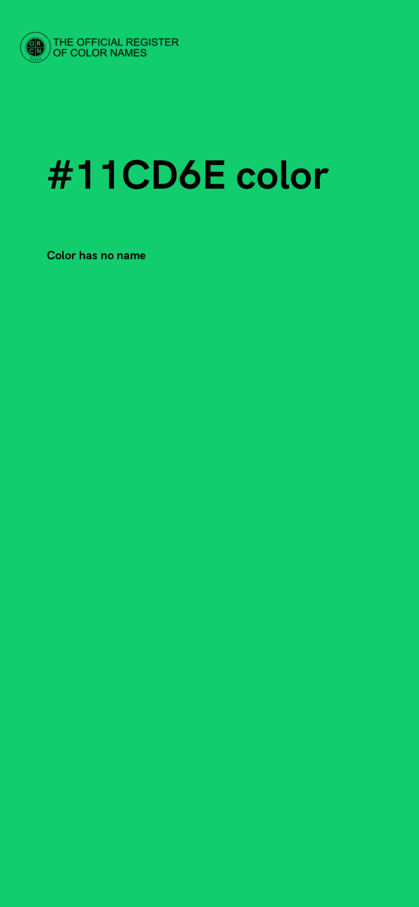#11CD6E color image