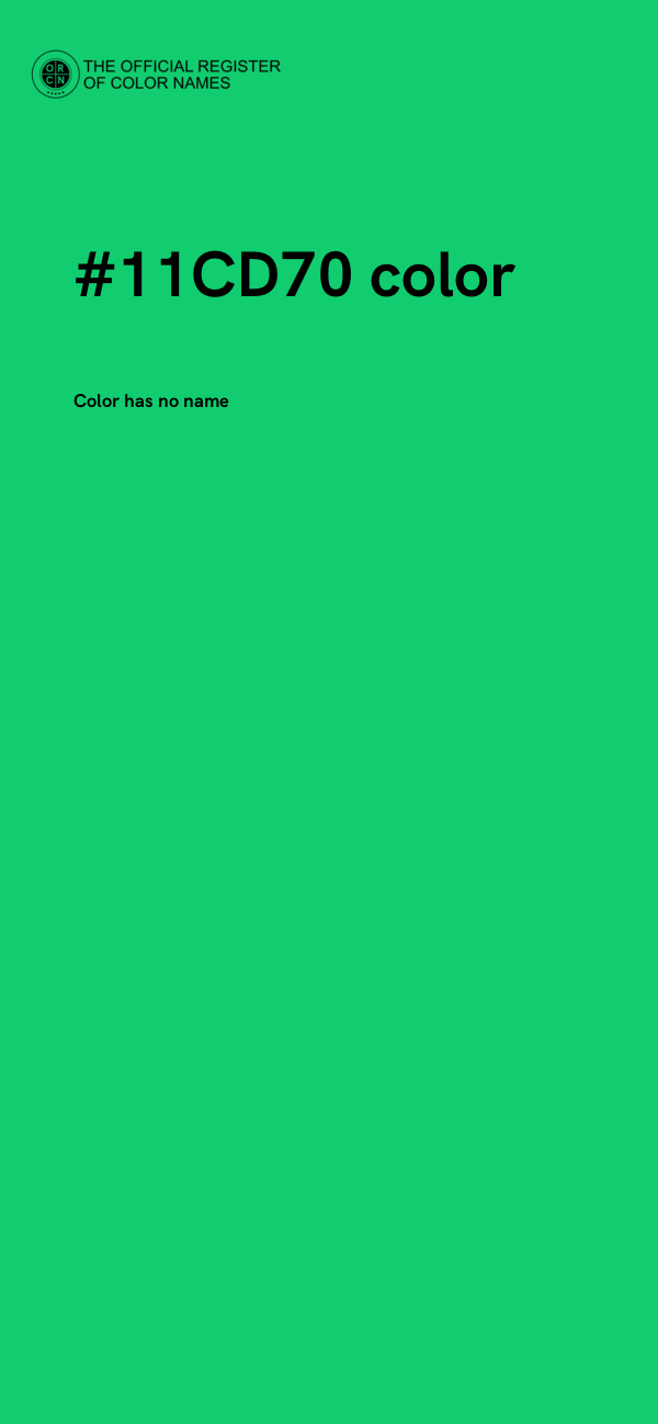 #11CD70 color image