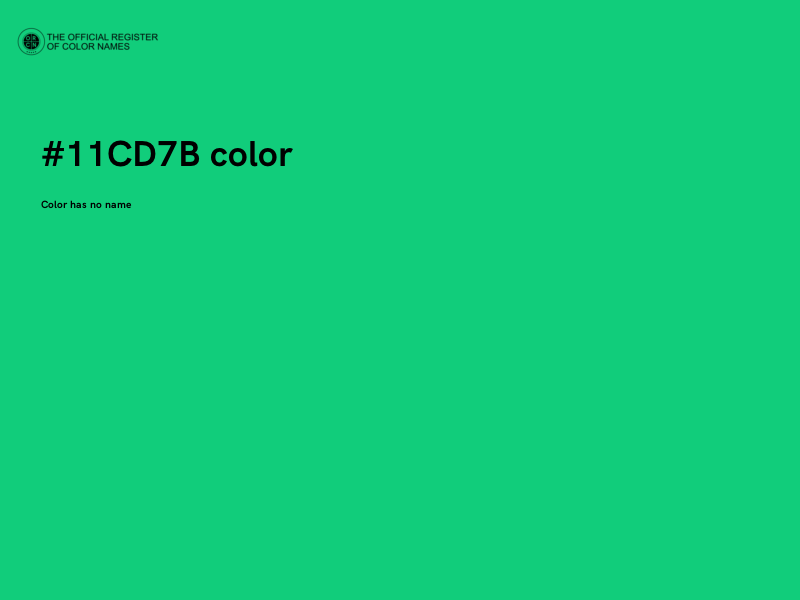 #11CD7B color image