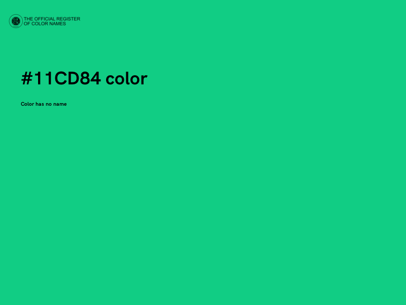 #11CD84 color image