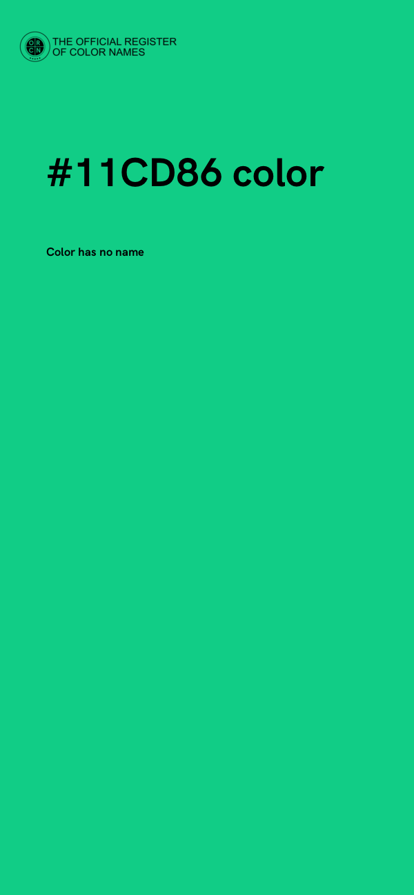 #11CD86 color image