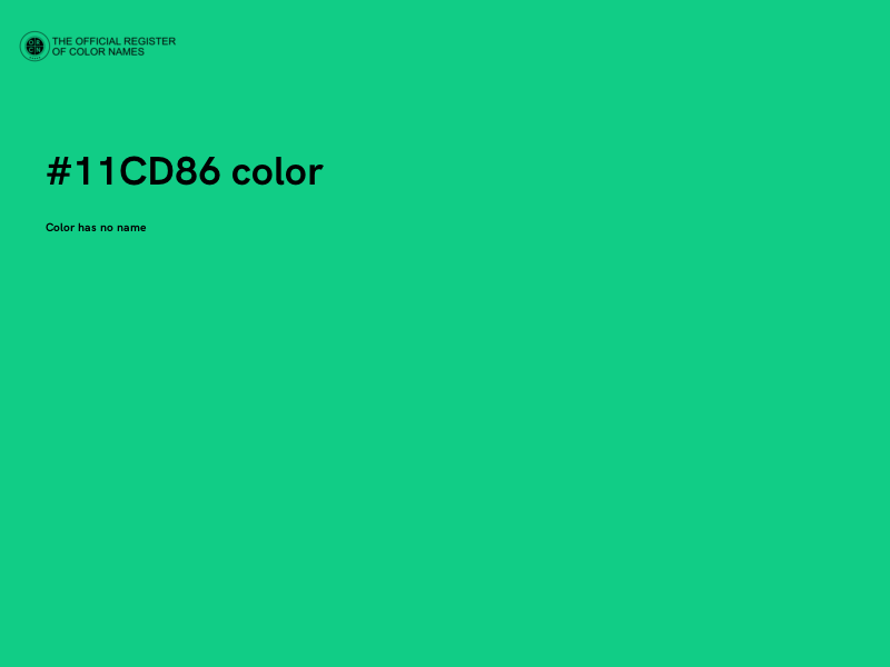 #11CD86 color image