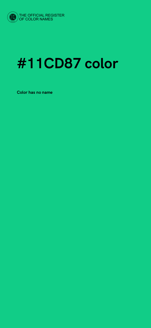 #11CD87 color image