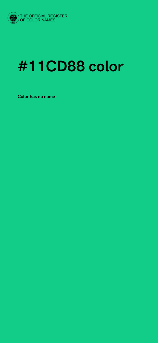 #11CD88 color image