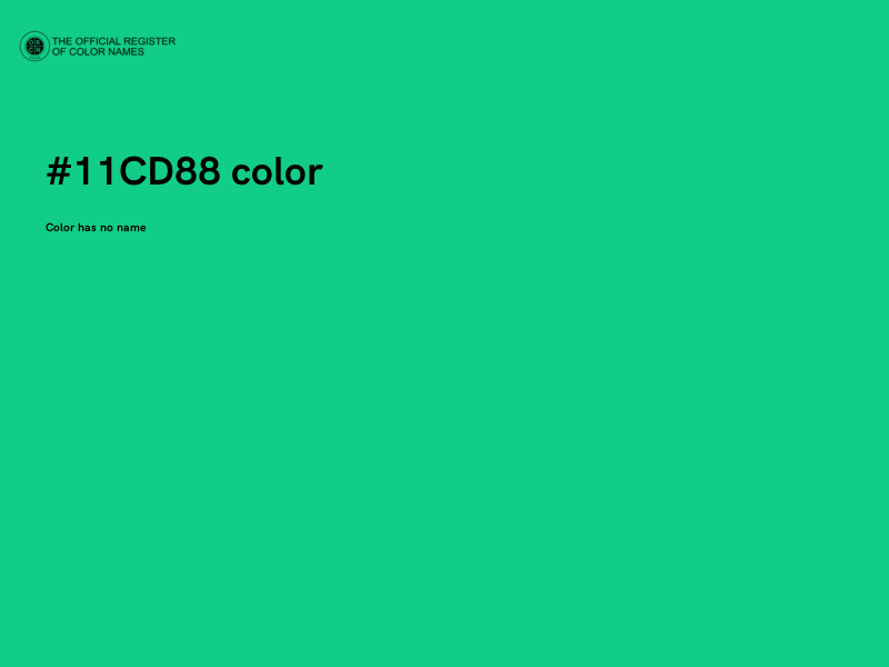 #11CD88 color image
