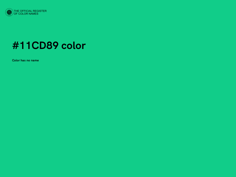 #11CD89 color image