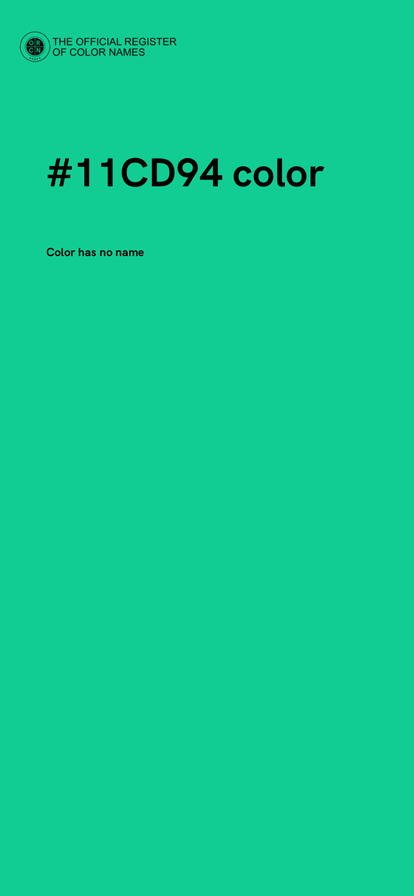 #11CD94 color image