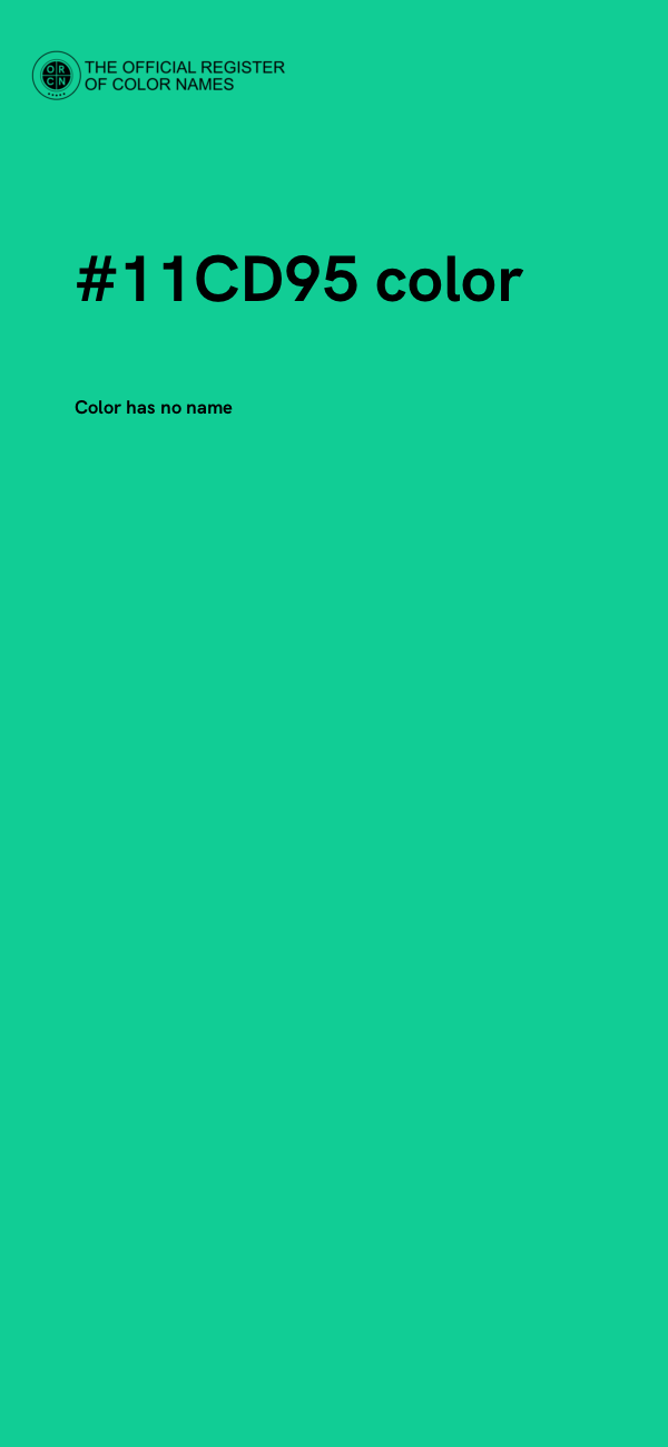 #11CD95 color image