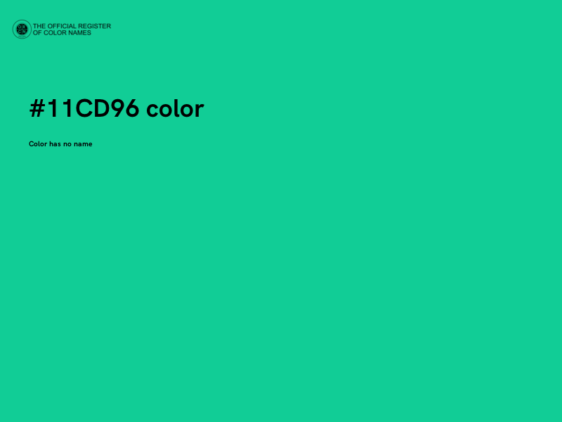 #11CD96 color image