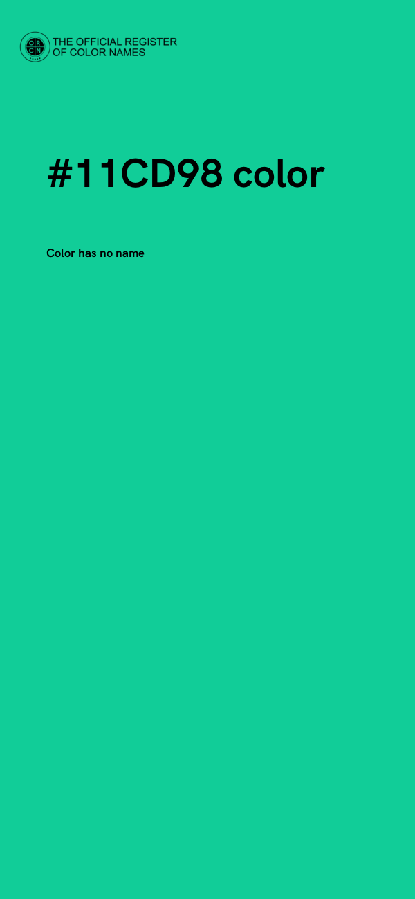 #11CD98 color image