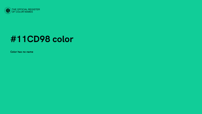 #11CD98 color image