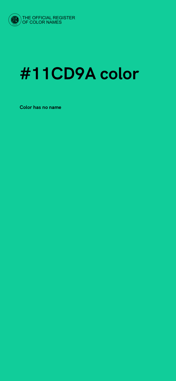 #11CD9A color image