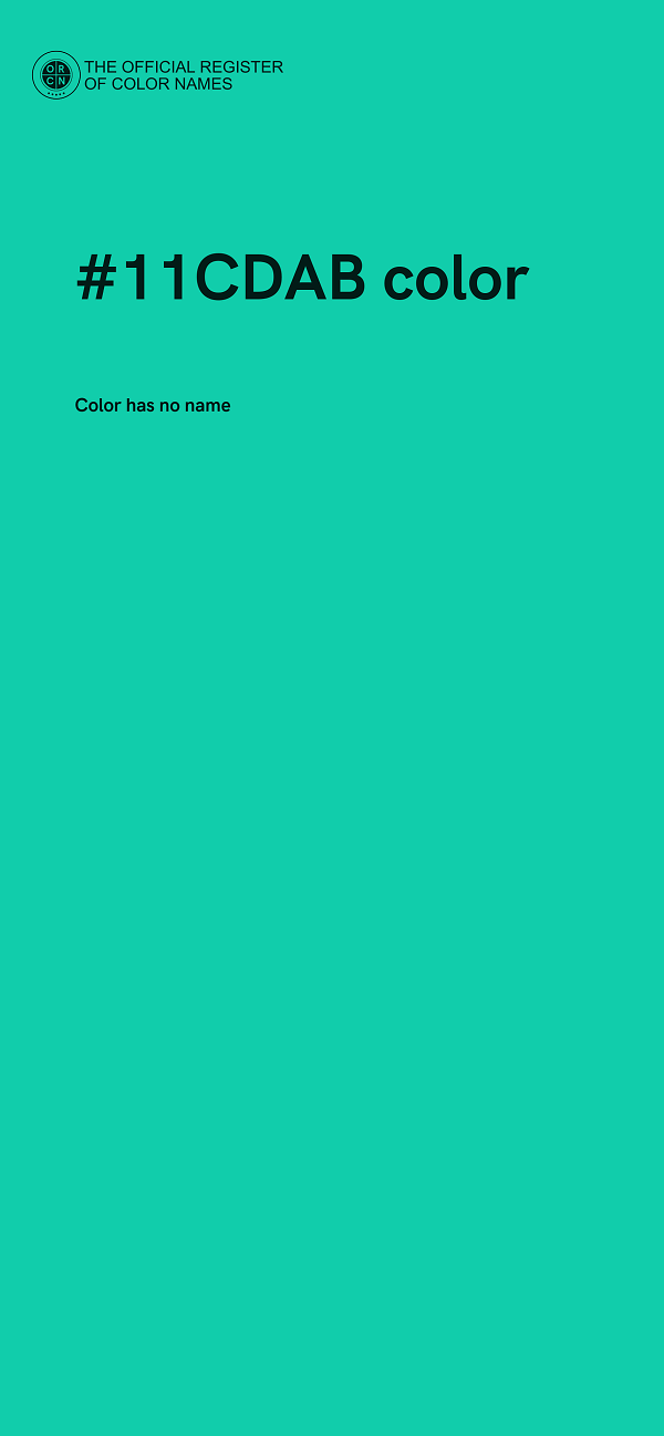 #11CDAB color image