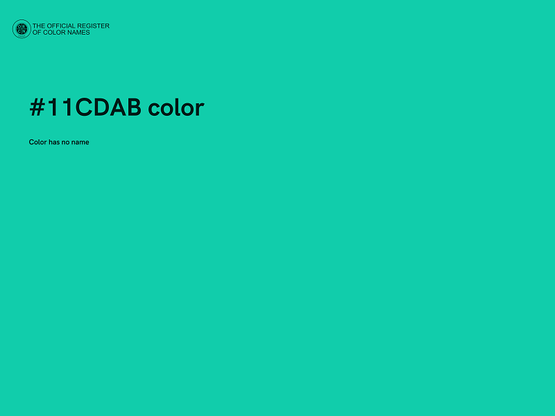 #11CDAB color image