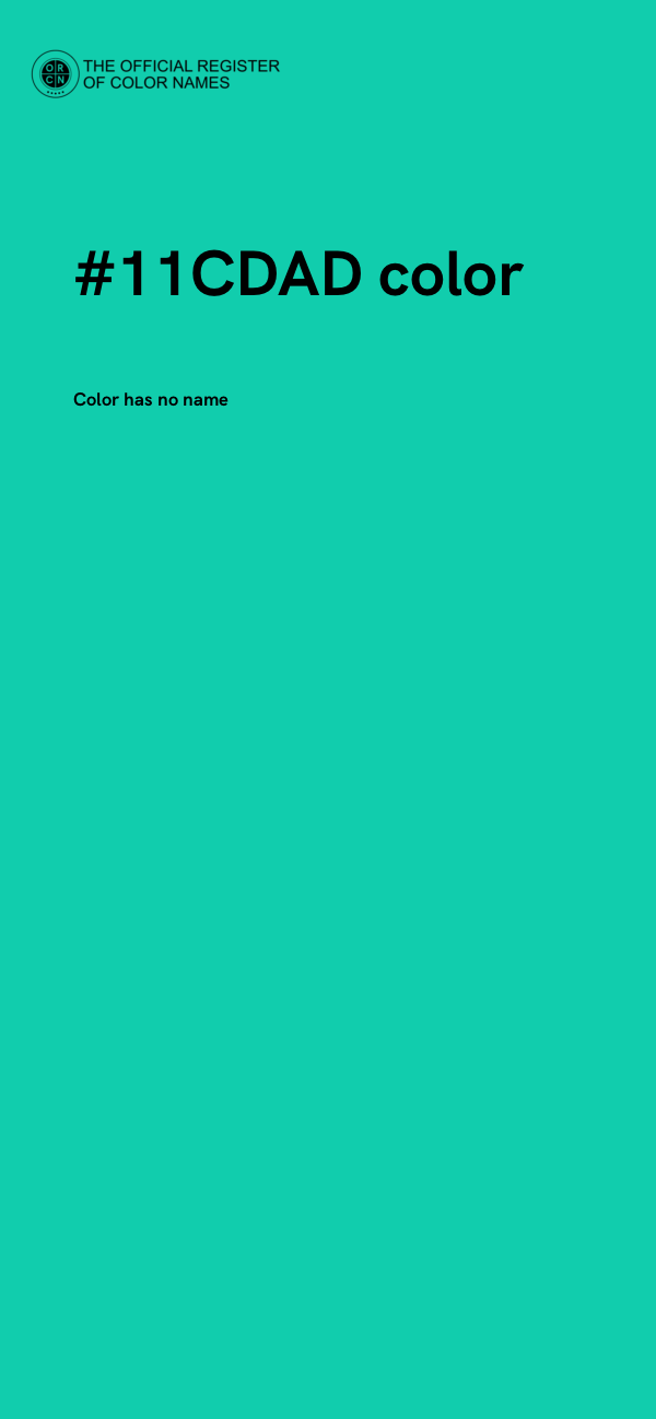#11CDAD color image