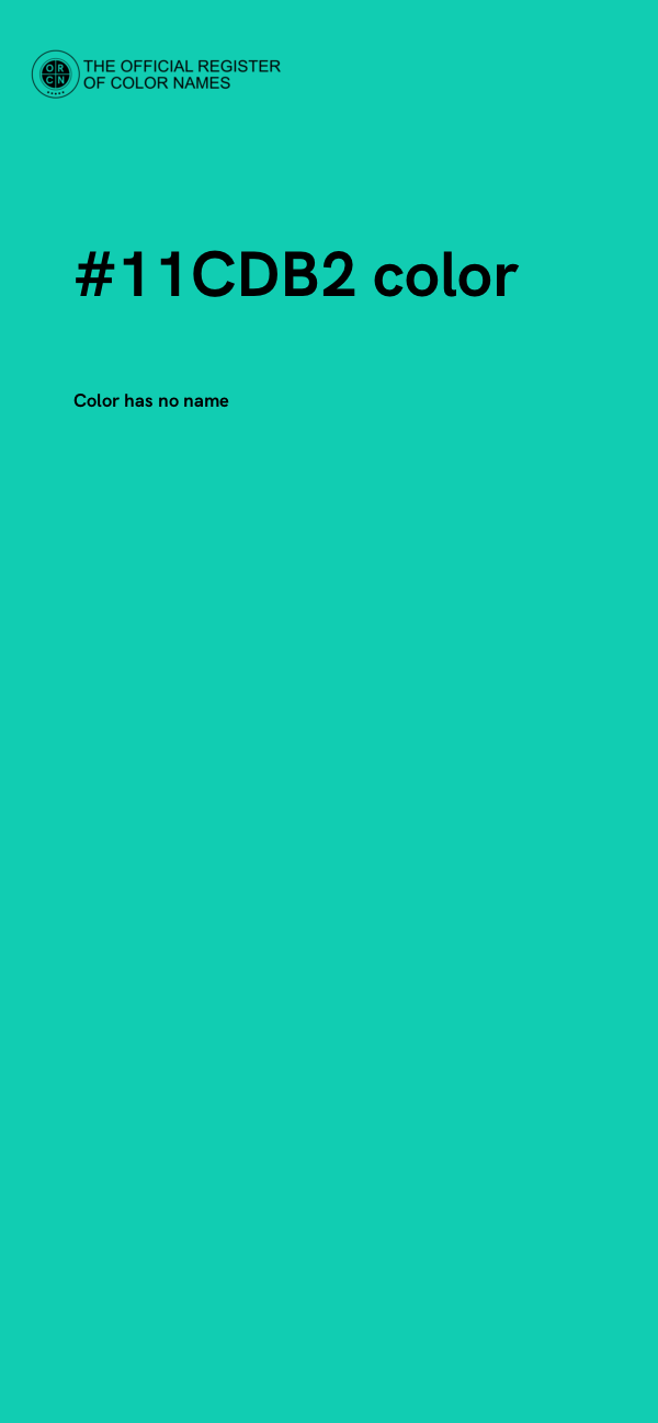 #11CDB2 color image