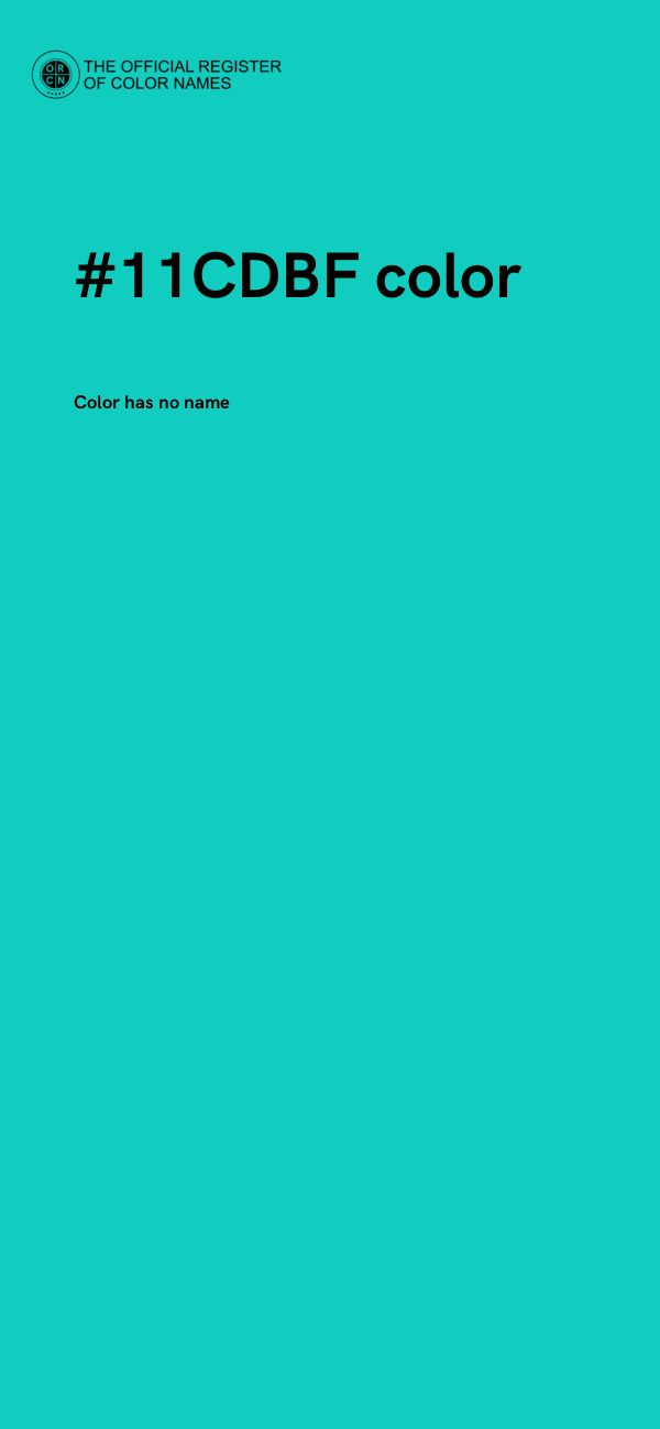 #11CDBF color image