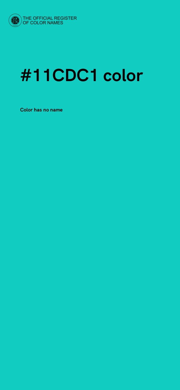 #11CDC1 color image